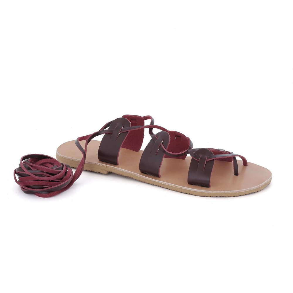 MAC&LOU Greek Leather Sandals 'Polyhymnia'